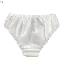 [Y]10x Disposable Underpants White Double Woven Paper Briefs  Unisex Underwear Drop