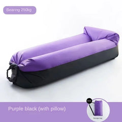Lazy Foldable Portable Inflatable Lounger Comfort Camping Inflatable Sofa Outdoor Waterproof Air Mattress Beach LeisureFurniture