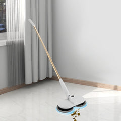 Cordless Electric Mop – 150Rpm Dual Rotation – 2000Mah Battery – 60Min Runtime – 30.31-43.31" Adjustable – Foot Switch – Low Noise 65Db – 4 Pads – for Tile Wood Marble Floor