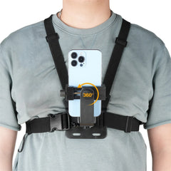 Camera Phone Chest Mount Laptop Harness Phone Holder Strap Clip POV Holder for iPhone 17 16 Android Gopro 12 Camera Smartphone Photography Kits