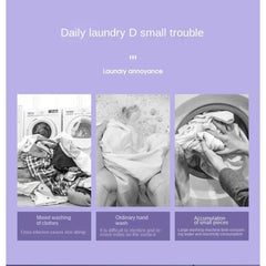 8L Mini Foldable Washing Machine with Spin Dryer Collapsible Portable Washer for Socks Underwear Panties Small Household Laundry