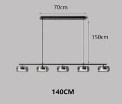Nordic Minimalist Glass Pendant Lights Dimmable Table Dining Room Kitchen Island Ceiling Chandelier Indoor Lighting Fixture