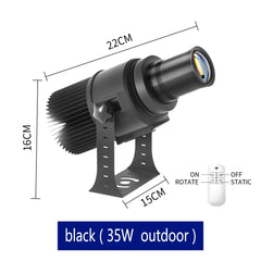 Custom Led HD Gobo Logo Projector Indoor Outdoor Ip67 Waterproof Rotating Advertising Image Projection Light For Floor Wedding