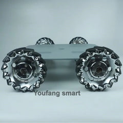 80Kg Load Robot Car Chassis With 152mm Metal Mecanum Wheel 24V Encoder Motor RC Tank Car for Arduino Programmable Robot DIY Kit