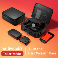All in One for 2025 Switch 2 Large Storage Case Mario Accessories Hard Carrying Hand Bag for Switch 2 Waterproof EVA Shell Cover