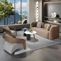 Italian Minimalist Reception Sofa Nordic High-grade Hotel Lobby Beauty Salon Business Negotiation Sofa Office Furniture FYOS