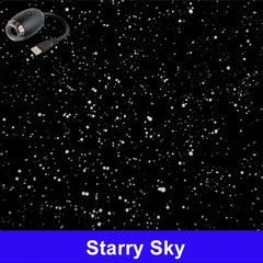 Romantic LED Starry Sky Night Light USB Powered Saturn Galaxy Projector Lamp for Car Roof Party Room Ceiling Decor Plug and Play