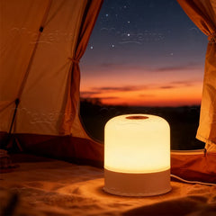 Rechargeable RGB 13 Color Changing Night Light Remote Control Touch USB Night Lamp Dimmable Lamp Portable Table Bedside Lamp