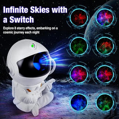 Astronaut Star Projector Lamp, Suitable for Multi-Room Decoration, A Great Gift, and a Perfect Starry Night Light for Bedroom