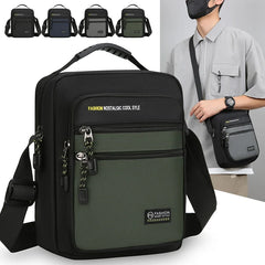 New Fashion Oxford Men Crossbody Bag Single Shoulder Bags Big Capacity Storage Bag Fashion Multi-Pockets Business Crossbody Bags