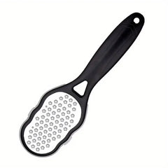 Stainless Steel Foot File - Anti-Splash Ergonomic File with Coarse/Fine Grit, Durable for Home Pedicure & Holiday Gift