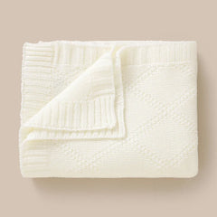 Newborn Baby Swaddle Wrap Blankets for Stroller 90*70cm Knitted Infant Boys & Girls Solid Receiving Blanket Toddler Throw Quilts