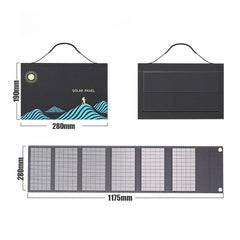 1000w Solar Panel Portable Folding Bag Usb+dc Output Solar Charger