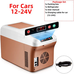 Yanace 15L Portable Car Refrigerator Dual Zone Mini Fridge Freezer for Camping Travel Electric Cooler Box  Outdoor Use