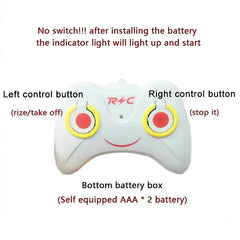 Mini Drone Rechargeable Mini RC Drone Remote Safe Fall-resistant RC Helicopters Drone Children Toys（No Remote Control Battery)