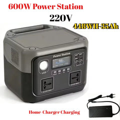 New 800W 589WH Portable Power Station 600W/800W Solar Generator LiFePO4 Backup Power Bank for Outdoor Camping Home Emergency