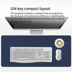 Lenovo Wireless Keyboard and Mouse Combo Full-Size 104 Key Quiet Office Set with Silent Click Compact USB Receiver for Pc Laptop