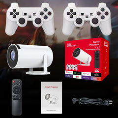 3D Game Projector 2 in 1 F300 Controller Game TV box Android 11 5G WIfi Playstore Home Cinema Outdoor 4k portable mini projector
