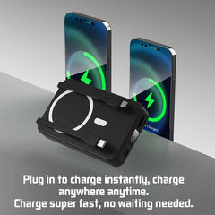 10000mah Magnetic Wireless Portable Power Bank, 22.5w Fast Charging