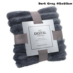 New Double Sided Warm Blanket Skin-Friendly Warm Conditioning Quilt Solid Color Breathable Striped Blankets