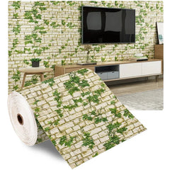 3D Foam Brick Wall Panels Stickers Self Adhesive Waterproof Living