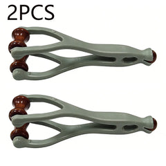 Finger Massager Solid Wood Finger Massage Roller Joint Massage Roller Acupoint Meridian 360 Roller Finger Massager Promote Blood