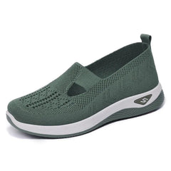 2025 Spring Women's Sports Shoes Mesh Fashionable Breathable Lightweight Non-slip Wear-resistant Casual Sports Shoes Flat Shoes