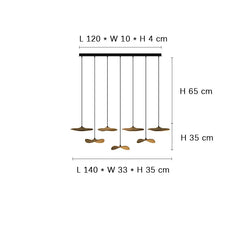 Designer Log Craft LED Ceiling Chandelier Living Room Tearoom Kitchen Table Lamps Bedroom Home Decoration Lighting Stair Lights