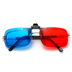 1PC Red Blue Green 3D Glasses Black Frame For Dimensional Anaglyph Movie TV Glasses For 3D Movies