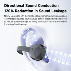 Hellodigi Wired Earphones With Microphone Ear Clip Wired Earbuds 3.5mm/Type-C Plug for PC Laptop iPhone 15 Samsung HIFI Earsets