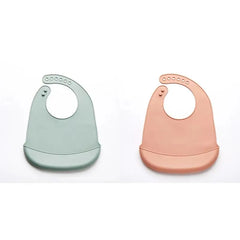 1-3pcs Baby Bib Adjustable Waterproof Bibs Babies Soft Edible Silicone