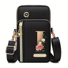Huaben Letter Z Printed Fashion Casual Messenger Bag Change New Nylon Cloth New Mobile Phone Bag Women's Bag
