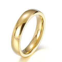Minimalist Women's Wedding Rings with 4MM Cubic Zirconia Simple Elegant Female Finger Accessory Engagement Bands Jewelry