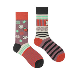 1 Pair Man Women Sock Original AB Tide Socks Colorful Cat Dog Koala Cow Cotton Socks Four Seasons Unisex Socks for Birthday Gift