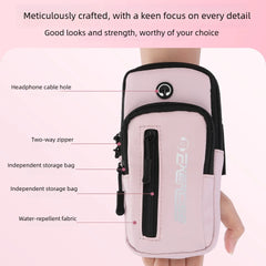 Haissky Multifunction Wrist Running Bags For iPhone 17 16 15 14 Pro Max Air Plus Zipper Outdoor Cycling Fitness Phone Arm Pouch