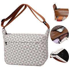Neutral style bag with a combined design for men and women, suitable for travel. PU cross-body bag.
