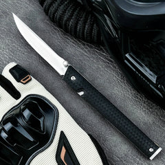 7096 Folding Knife Portable Tool Pocket Knife 8Cr13MoV steel Blade Nylon Fiber Handle Outdoor Hunting for Hiking Tool
