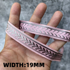5 Yards 1~3CM Geometric Flower Designs Are Selling Well Embroidered Jacquard Ribbon Decorative Clothing Dog Chain Curtains