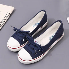 New Women Shoes Fashion Canvas Shallow Casual Shoes for Woman Comfort