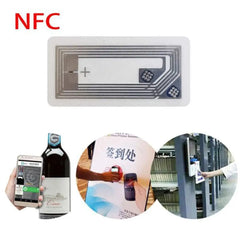 10pcs NFC Chip Ntag213 Sticker Wet Inlay 13.56MHz RFID NTAG 213 Label Tag Adhesive Label for All NFC Enabled Phone Available
