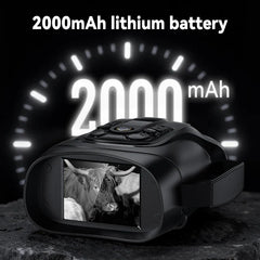 Night Vision Binoculars Goggles 10X Digital Zoom 5W Infrared Telescope 800M Full Dark Viewing Video Record Hunting Telescope