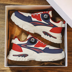 Autumn New Men's Versatile High-Top Trendy Thick-Soled Running Shoes