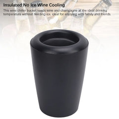 Wine Bottle Cooler Bucket Quick Cooling Gel Pack Dry and Clean Wine Chiller Bucket Frosted Plastic Portable Elegant for Car