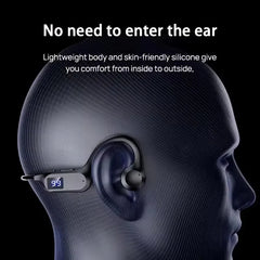 Wireless Earphone Bone Conduction Sport Swimming Bluetooth Compatible Headphone Hand-free With Mic For Running X7 Earbuds