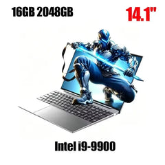 2026 14.1' Ultra Slim Laptop Intel Core I9-9900 16GB RAM 1/2TB SSD Windows 11 Fingerprint Unlock Office Game Backlight Laptop