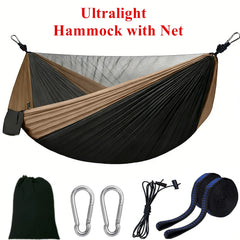 Camping Hammock with Mosquito Net, Portable Outdoor Hammock with
