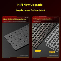 Leobog Hi75C Pro Aluminum Wireless Mechanical Keyboard | Tri-Mode 2.4G Bluetooth Wired | 81-Key Hot-Swap RGB Gaming Keyboard