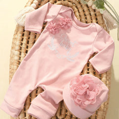 2pcs Newborn Rompers Spring Autumn Baby Girl Clothes Floral Cotton