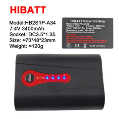 Smart batteries 7.4V 3400mAh 18650 for Heated Clothing, Heated Vest,Gloves,Electric Heating Belt heated insole shoes