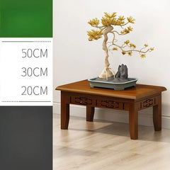 Balcony Floor Standing Bonsai Base, Living Room Sofa Side Indoor Office Plant Shelf Chinese Display Stands